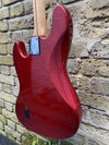 Custom Built Partscaster J Style Classic Bass Candy Apple Red