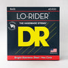 DR Lo-Rider Stainless Steel Hex Core Bass Guitar Strings 40-100