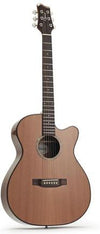 Ozark 3802 Solid Cedar Top OM Cutaway now with LR Baggs I Beam