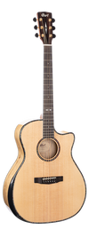 Cort GA-MY-BEVEL-NAT Myrtlewood Bevel Natural Electro Acoustic LR Baggs