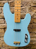 Custom Built Partscaster 50's Tele Style Classic Bass Daphne Blue