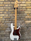 Custom Built Partscaster Precision Style Classic Bass Olympic White