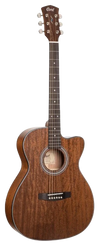 Cort PURE OMCF NS All Solid Mahogany Cutaway with Case