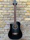 Ashton ACB100CEQLBK Acoustic Bass Left Handed Black Pre Owned