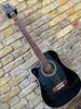 Ashton ACB100CEQLBK Acoustic Bass Left Handed Black Pre Owned