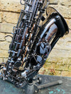 Cannonball A4 Big Bell Alto Saxophone Polished Black Nickel c2022 Pre Owned