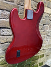 Custom Built Partscaster J Style Classic Bass Candy Apple Red