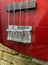 Custom Built Partscaster J Style Classic Bass Candy Apple Red