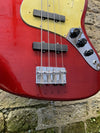 Custom Built Partscaster J Style Classic Bass Candy Apple Red