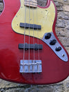 Custom Built Partscaster J Style Classic Bass Candy Apple Red