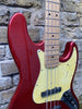 Custom Built Partscaster J Style Classic Bass Candy Apple Red