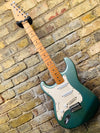 Fender Mexican Standard Stratocaster 2010 Sage Green Left Handed Upgraded Pre Owned