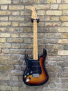 Hillsound Custom Built Left Handed Partscaster S Style 3 Tone Sunburst Flamed Maple