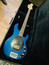 Ernie Ball Musicman Sting Ray 4 2010 Metallic Blue Pre Owned