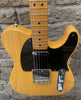Fender 52 Reissue Telecaster Butterscotch Tweed Case 2003 Pre Owned