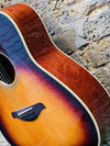 Yamaha FG-TA Transacoustic Brown Sunburst Dreadnought With Bag Pre Owned