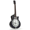 Ozark 3515E Electro-Acoustic Resonator Guitar Black Cutaway Lipstick Pickup