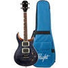 Flight Vanguard Trans Black Solid Body Electric Ukelele
