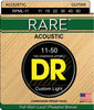 DR Rare Custom Light Acoustic Guitar Strings 11-50