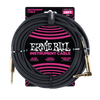 Ernie Ball 25ft Braided Instrument Cable Black