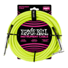 Ernie Ball 10ft Braided Instrument Cable Neon Yellow