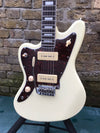 Revelation RJT60L/H Offset Body Electric Guitar Vintage White Left Handed