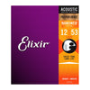 Elixir Light Nanoweb 12-53 Phosphor Bronze Acoustic Guitar String Set 16052