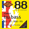 Rotosound RS88LD Tru Bass Black Nylon Flatwound Bass Guitar Strings 65-115