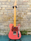 Hillsound Custom Built Partscaster T Style Fiesta Red Maple Aged Finish