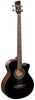 Brunswick TBABJ BK Black Top Acoustic Electric Bass