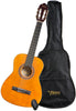 Valencia VC103KNA 3/4 size Gloss Classical Guitar with gigbag and tuner pack